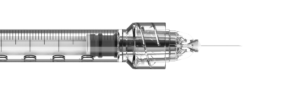 Low Dead Space needle on low dead space syringe