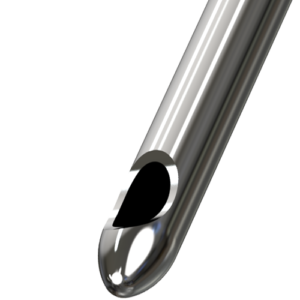 STERiGLIDE Cannula - Patented dome shaped tip